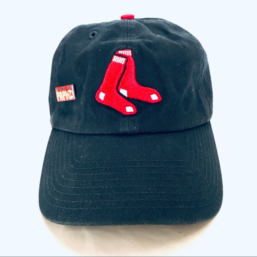 Boston Red Sox ball cap with Papi pin - Navy Blue - One Size